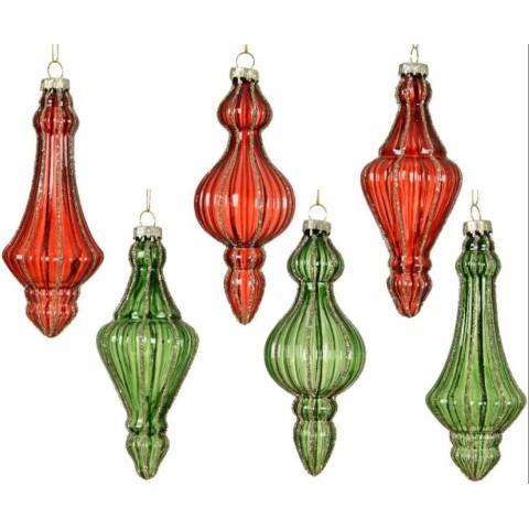 PENDENTE VETRO 15CM 6ASS